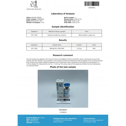 IGF-1 DES 5 mg