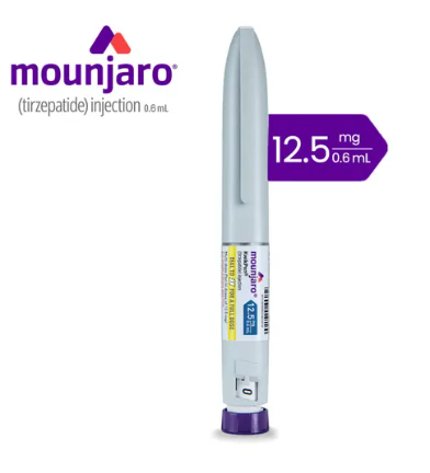 Mounjaro KwikPen Tirzepatide 12.5mg/0.6ml, Four-Dose Pre-Filled Injection Pen For Subcutaneous Injection
