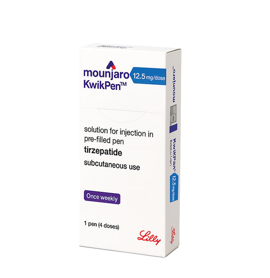 Mounjaro KwikPen Tirzepatide 12.5mg/0.6ml, Four-Dose Pre-Filled Injection Pen For Subcutaneous Injection