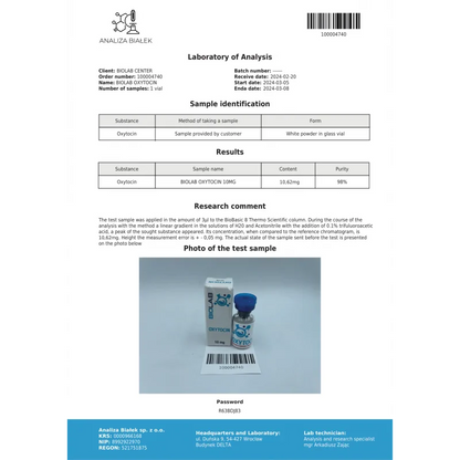 Oxytocin spray 10 mg