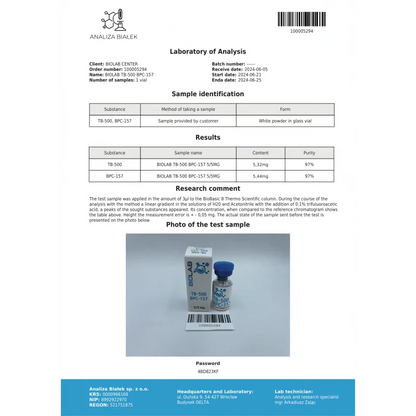 مزيج TB-500 + BPC-157 5-5 ملغ
